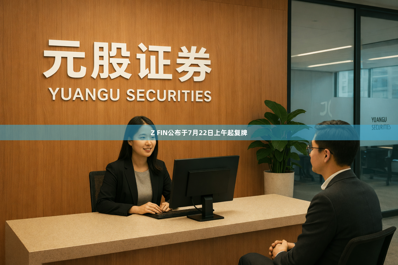 Z FIN公布于7月22日上午起复牌